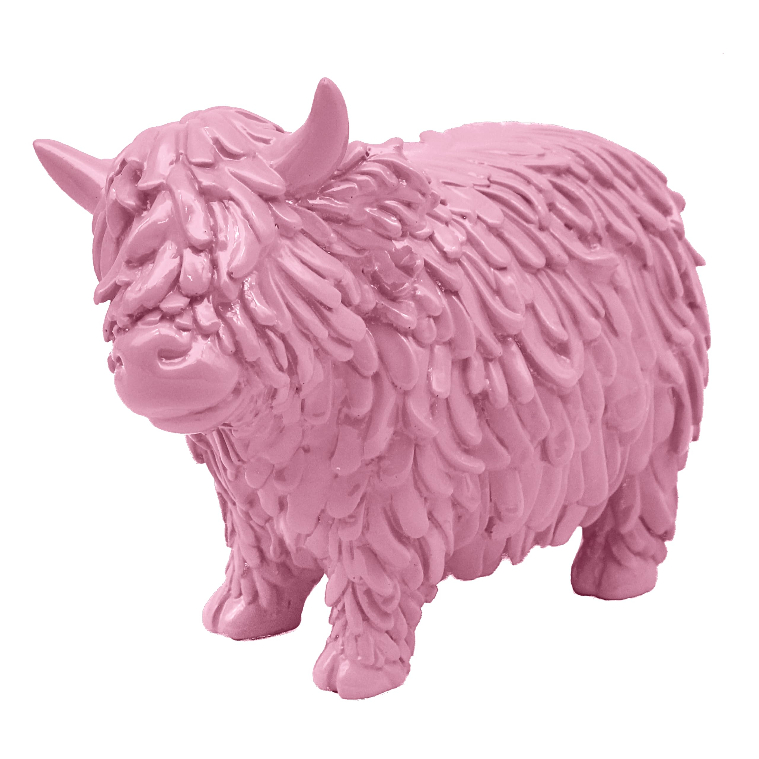 Lesser & Pavey Highland Cow Pink Decor Figurine