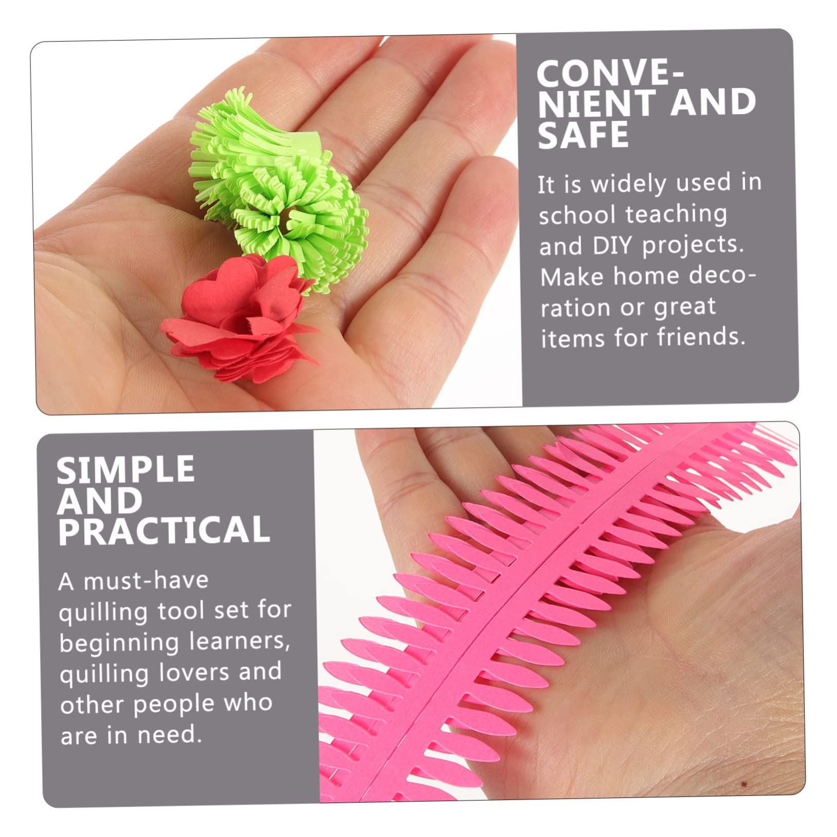 KOMBIUDA Scrapbook Supplies 1 Set of Paper Quilling Strips Smooth Paper Material for Quilling Art