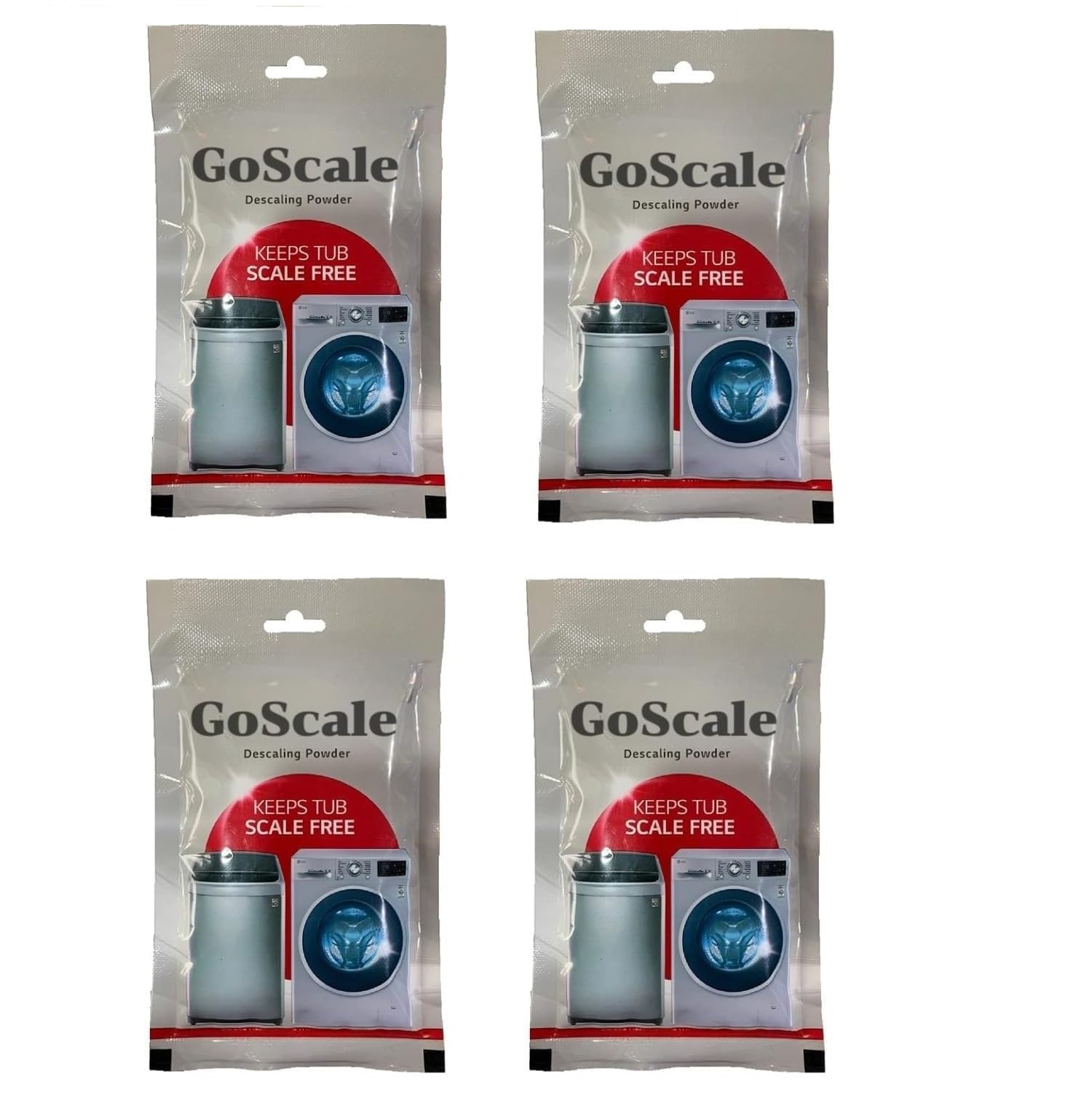 L G Descaling Powder, Keeps Tub Scale Free, Pack of 4