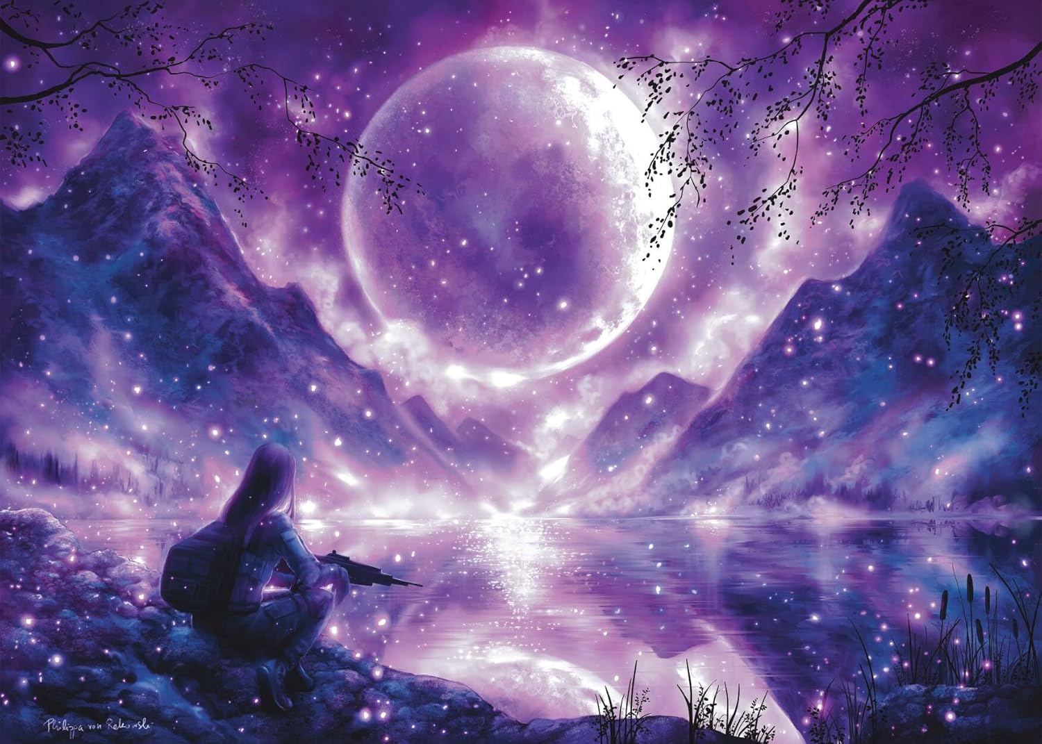 1000 Piece Puzzle | Matte Finish | Moonlit Whispers | By Artist Philippa von Rekowski