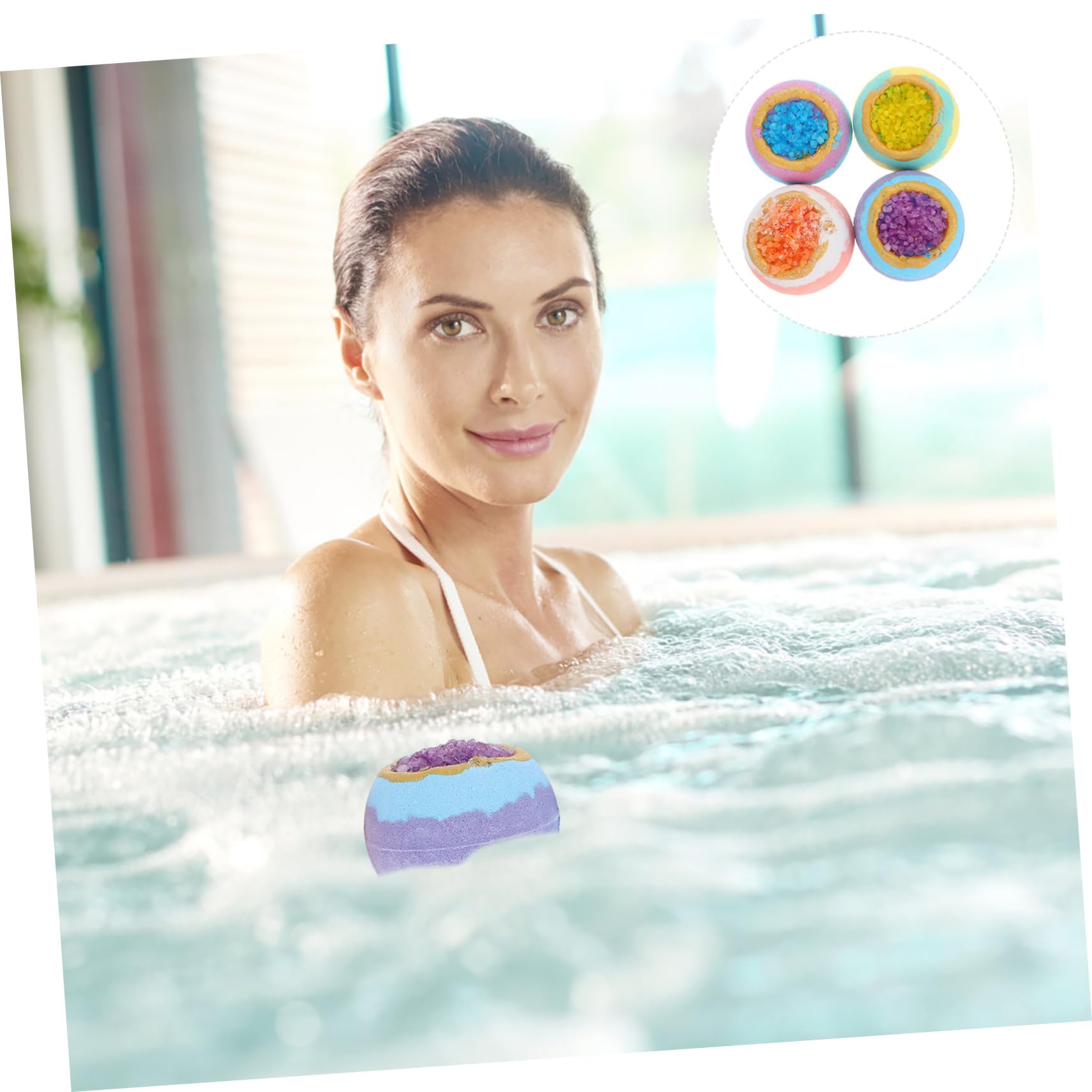 4piezas De Baño Naturales Aceites Esenciales y Sal Para Relajante Spa Casa