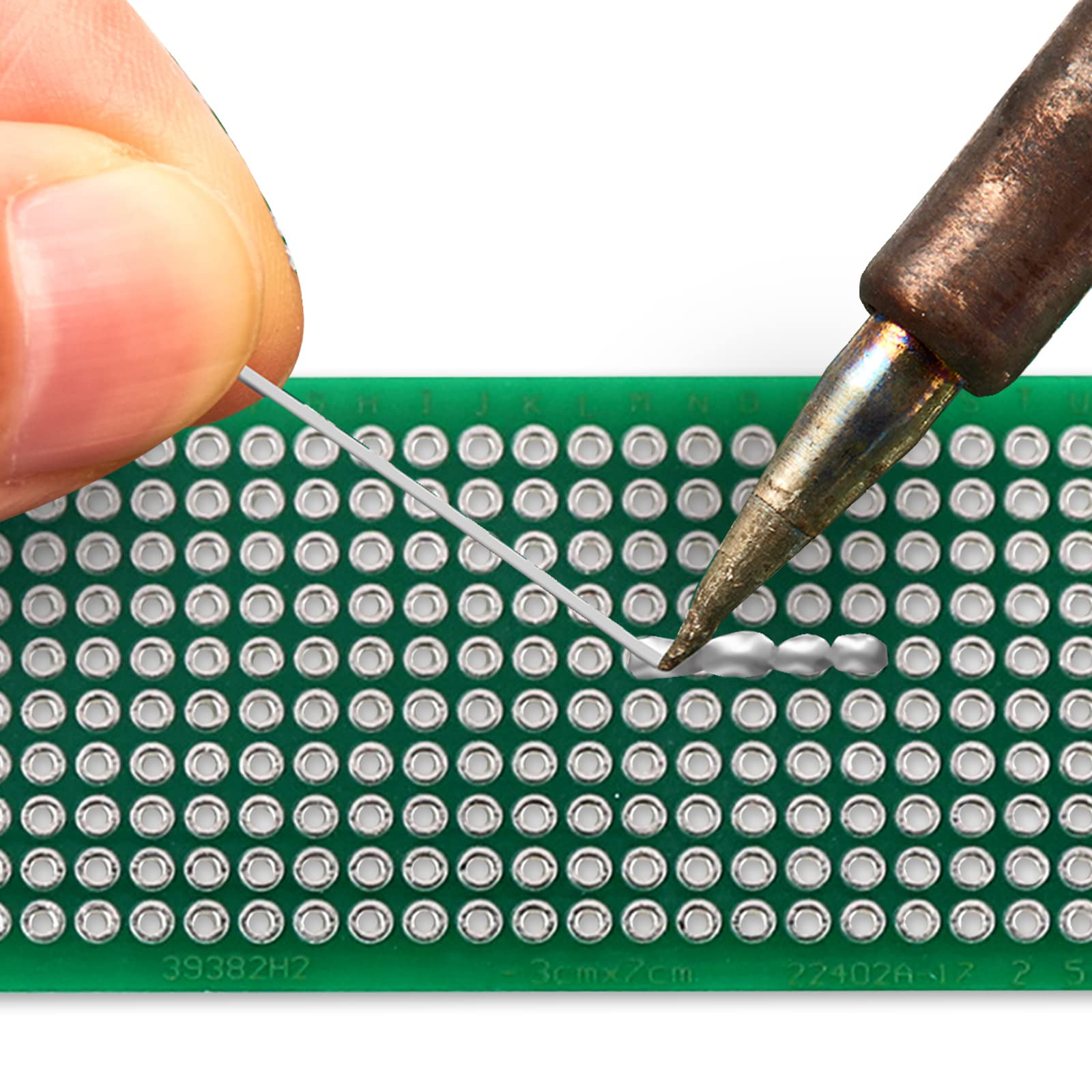 Arduino Microcontroller Solderable FR4 Solderable PCB Eagles 10-Pack Double Sided - 5x7cm FR4 Prototype ...