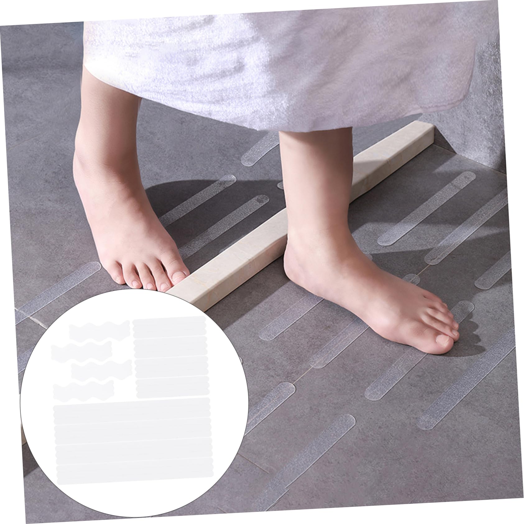 144pezzi Adesive Antiscivolo per Scale e Peva Adatte per Lisce e Umide per e Facili Installare e Resistenti