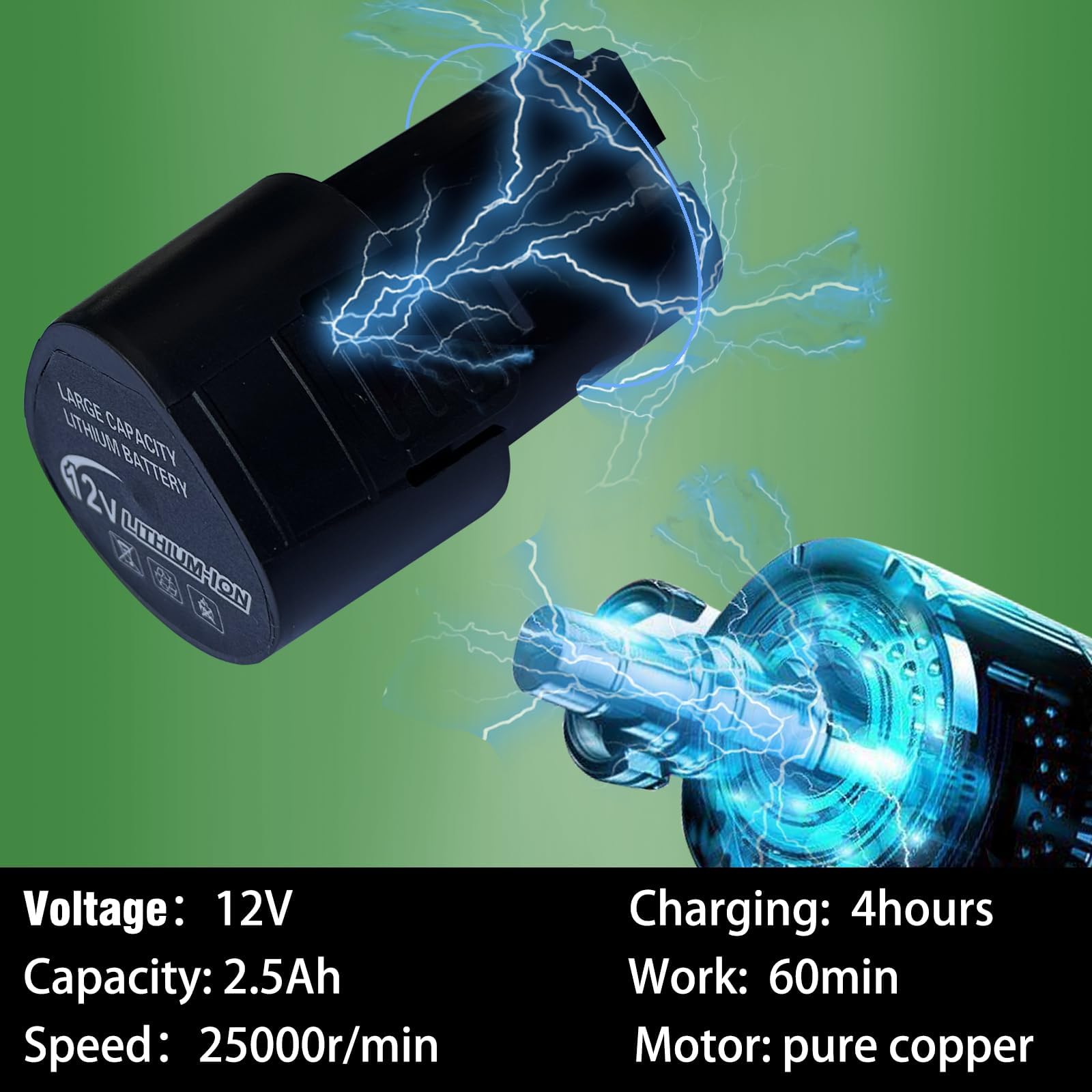 Chainsaw Maintenance Tool Cordless – 12V Electric Sharpener With 2 ...