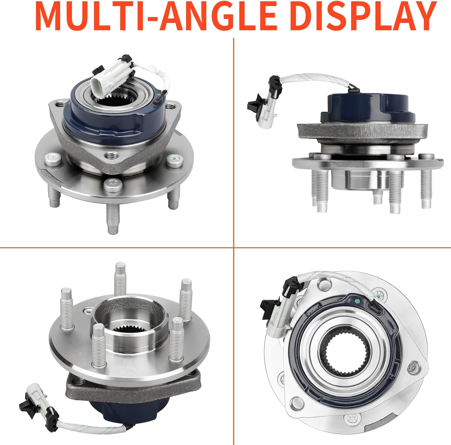 DRIVESTAR 513121-2P (Pair) Front Wheel Hub & Bearing Assembly 5 Lug with ABS for Chevy Impala Venture, Buick Century, Cadillac DTS, Pontiac Grand Prix, Oldsmobile Aurora