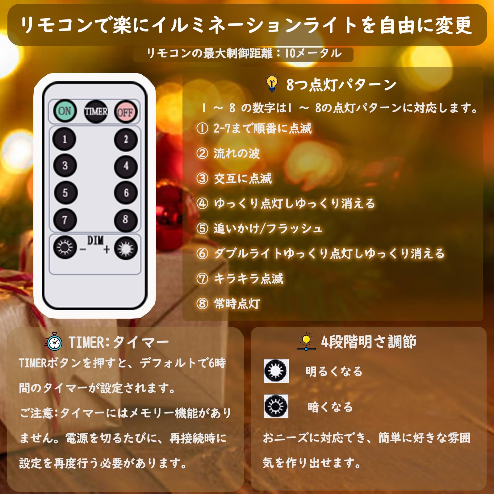 Amazon.co.jp: LEDイルミネーションライト USB式 クリスマスライト