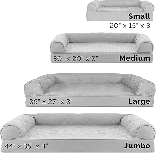 Miniatura 6 de Furhaven Cama de gel refrescante para perros medianos/pequeños con refuerzos extraíbles y funda lavable, para perros de hasta 35 libras - Sofá