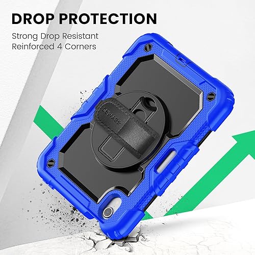 Miniatura 96 de SEYMAC Funda para iPad de 9ª/8ª/7ª generación de 10.2" 2021-2019, funda protectora resistente a prueba de golpes con protector de pantalla, soporte