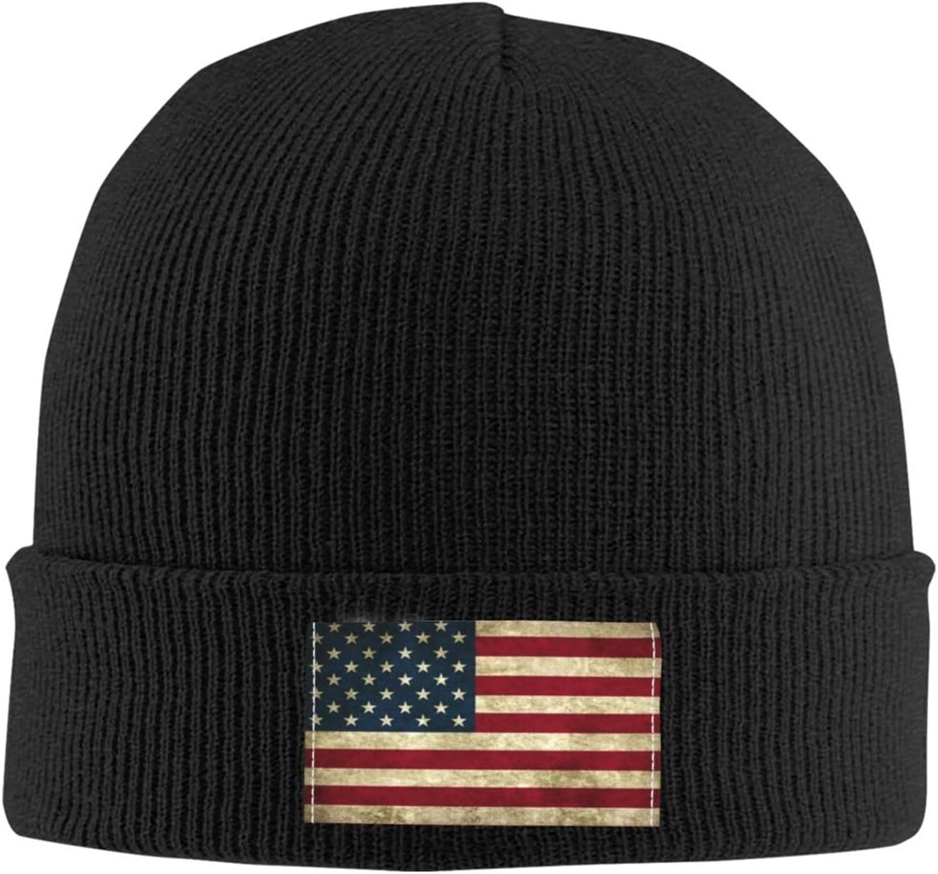 Cute Flag Beanie Hats for Men Women Winter Knit Hat Warm Slouchy Patriotic Beanies Cuffed Skull Cap - Image 2