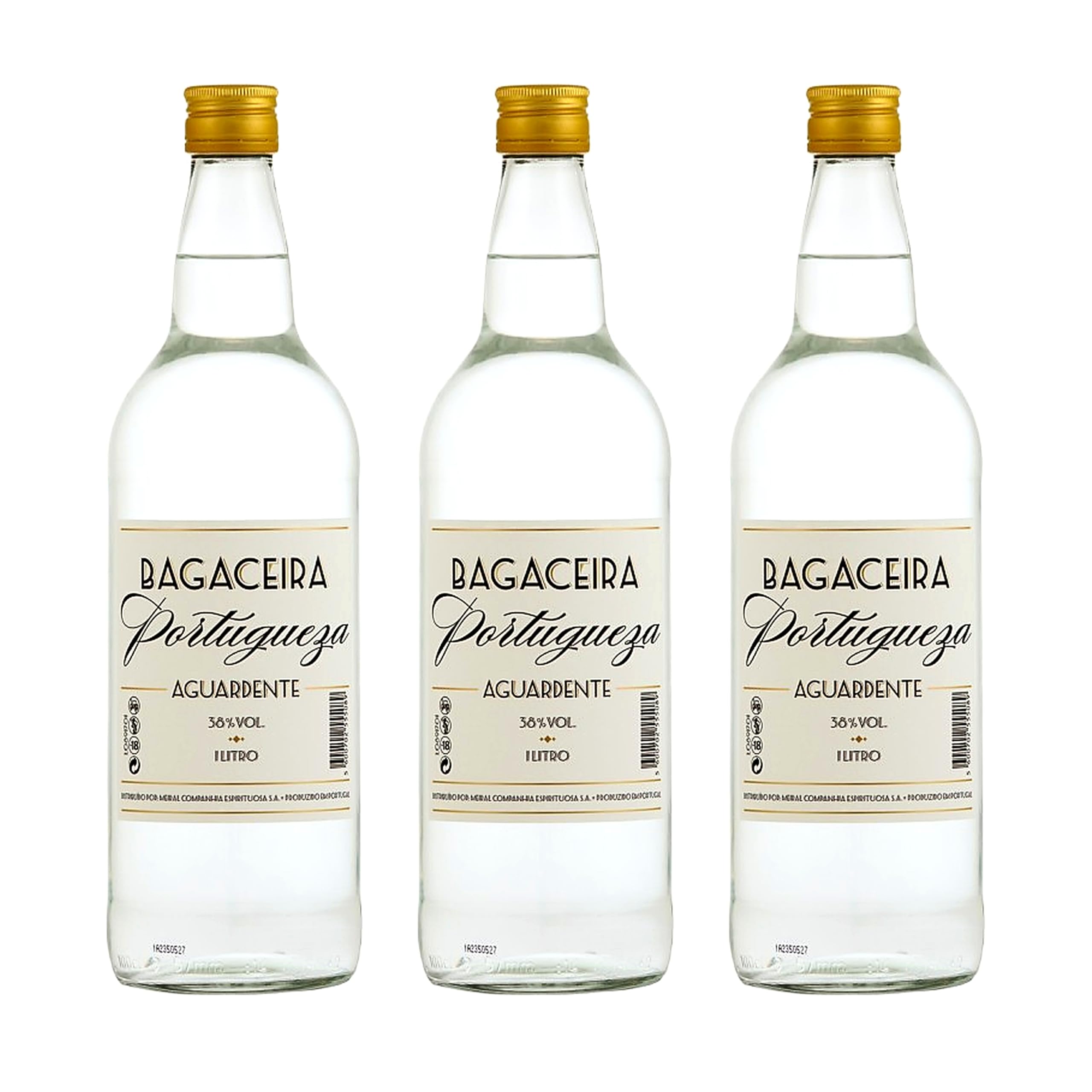 Aguardiente Bagaceira Portugueza destilado premium selección gourmet – 3 Botellas x 70 cl