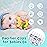 babygoal Neutral Pacifier Clips, 6 Pack Binky Paci Holder Clips Leashes Fits for Most Pacifiers and Binkies 6PB05