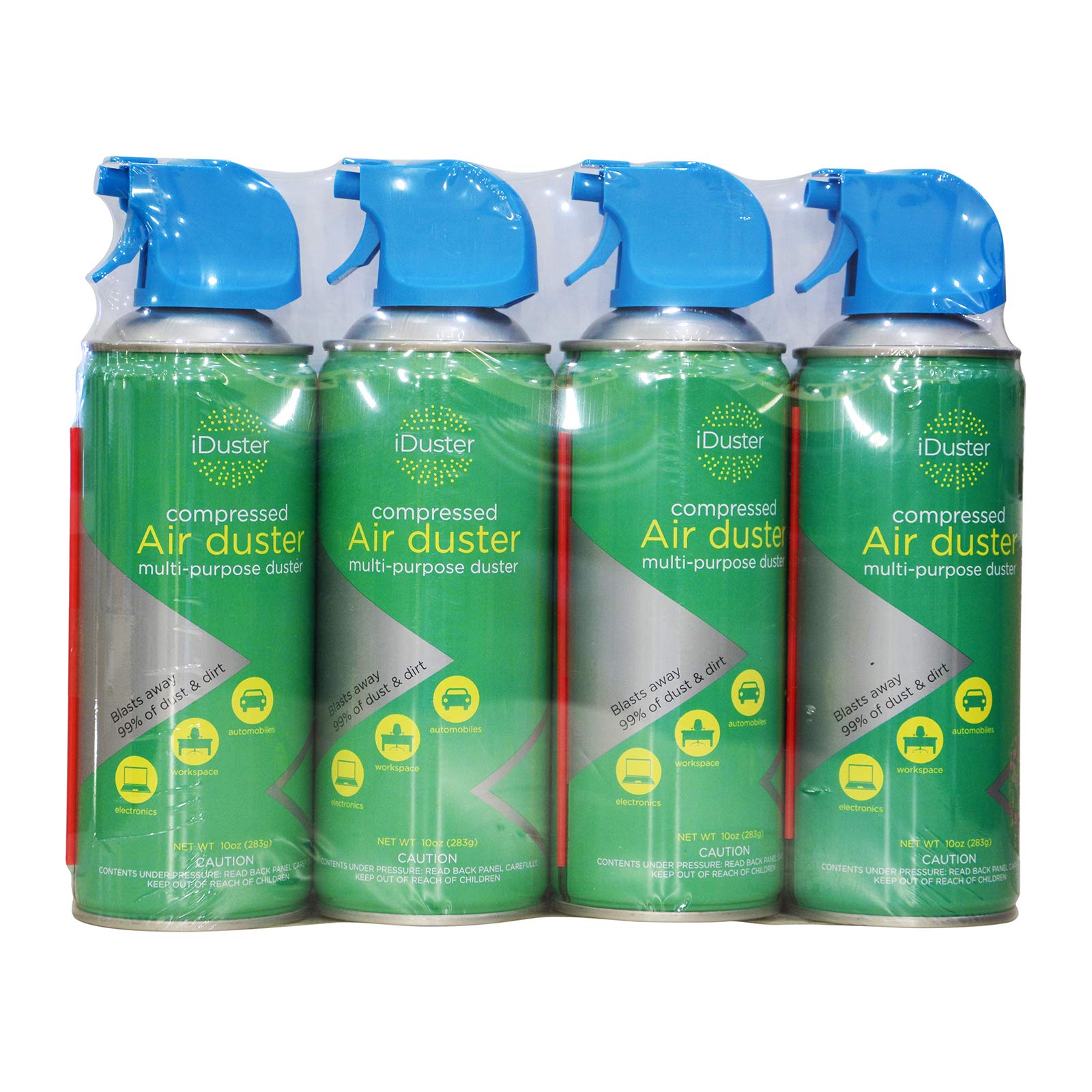 Buy iDuster Compressed Air Duster Disposable Keyboard Cleaner, 4Pack