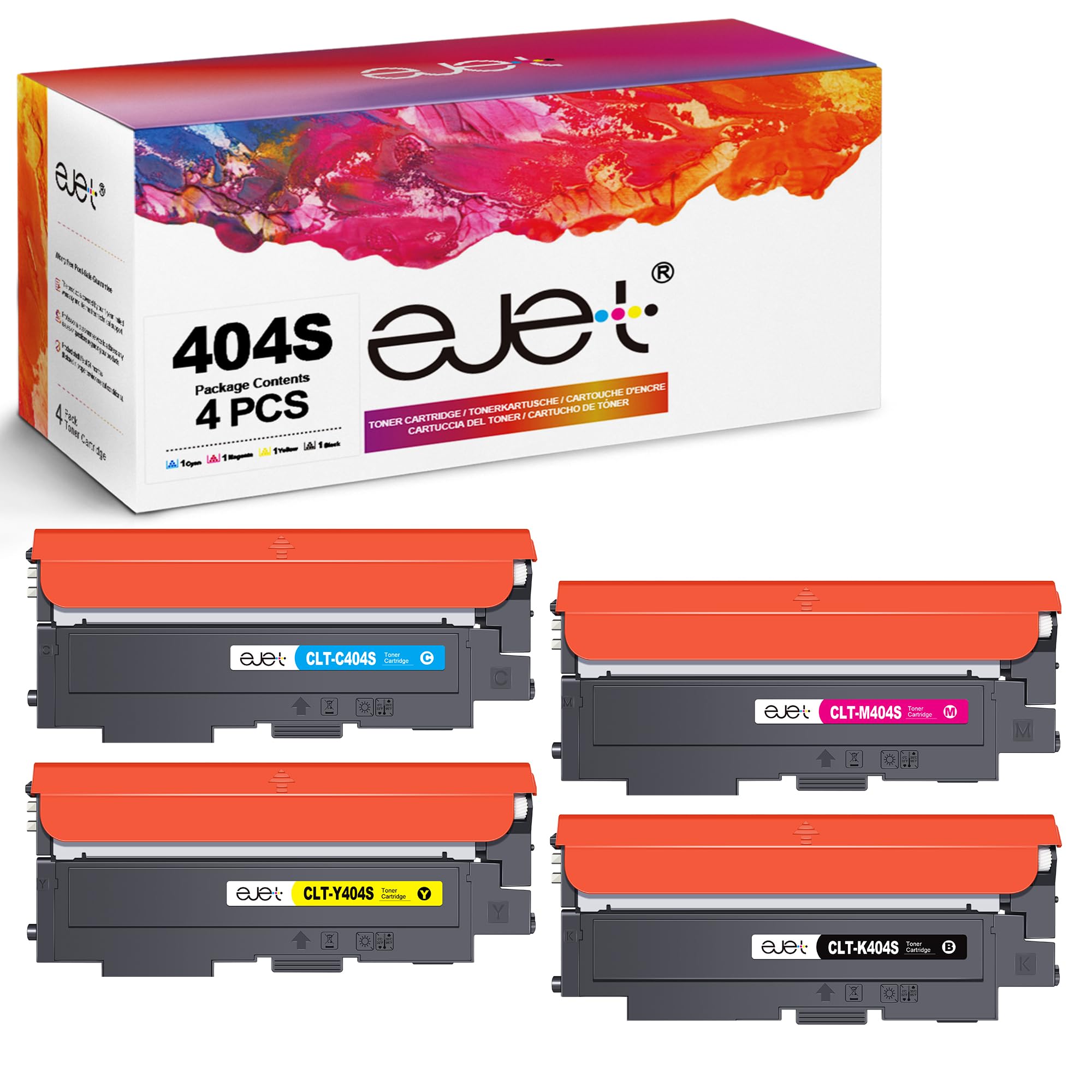 ejet Kompatibel Tonerkartusche als Ersatz für HP 44A CF244A für LaserJet MFP M28w M28a für LaserJet Pro M15w M15a Drucker (Schwarz, 2er-Pack)