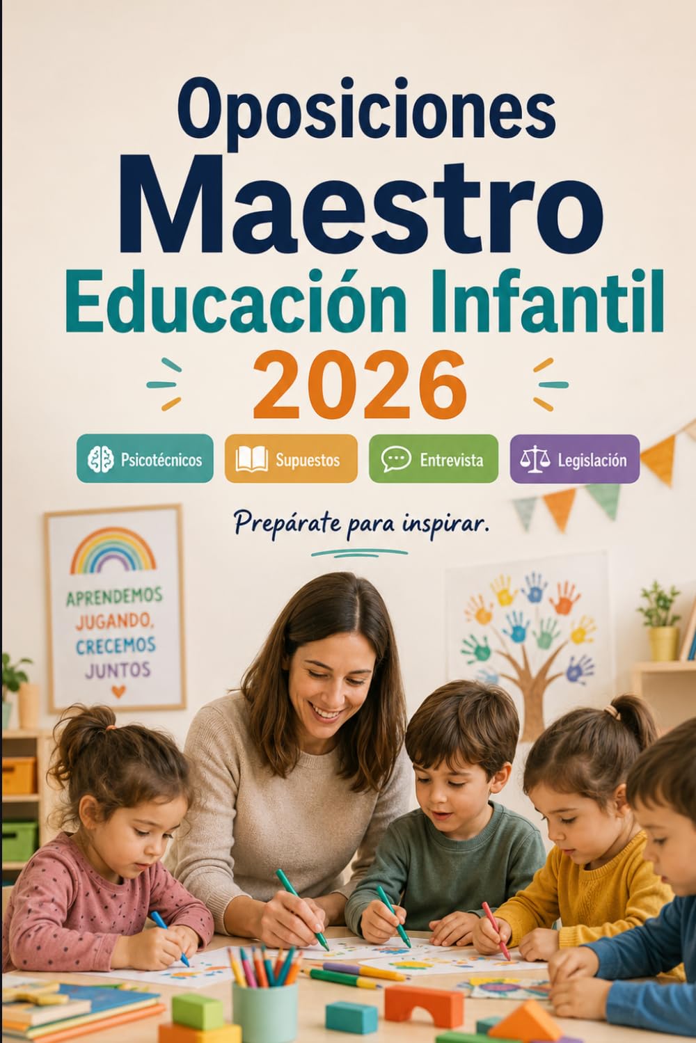 Oposiciones Maestro Educación Infantil 2026: Desarrollo infantil, programación didáctica, unidades, atención a la diversidad, legislación educativa y defensa oral