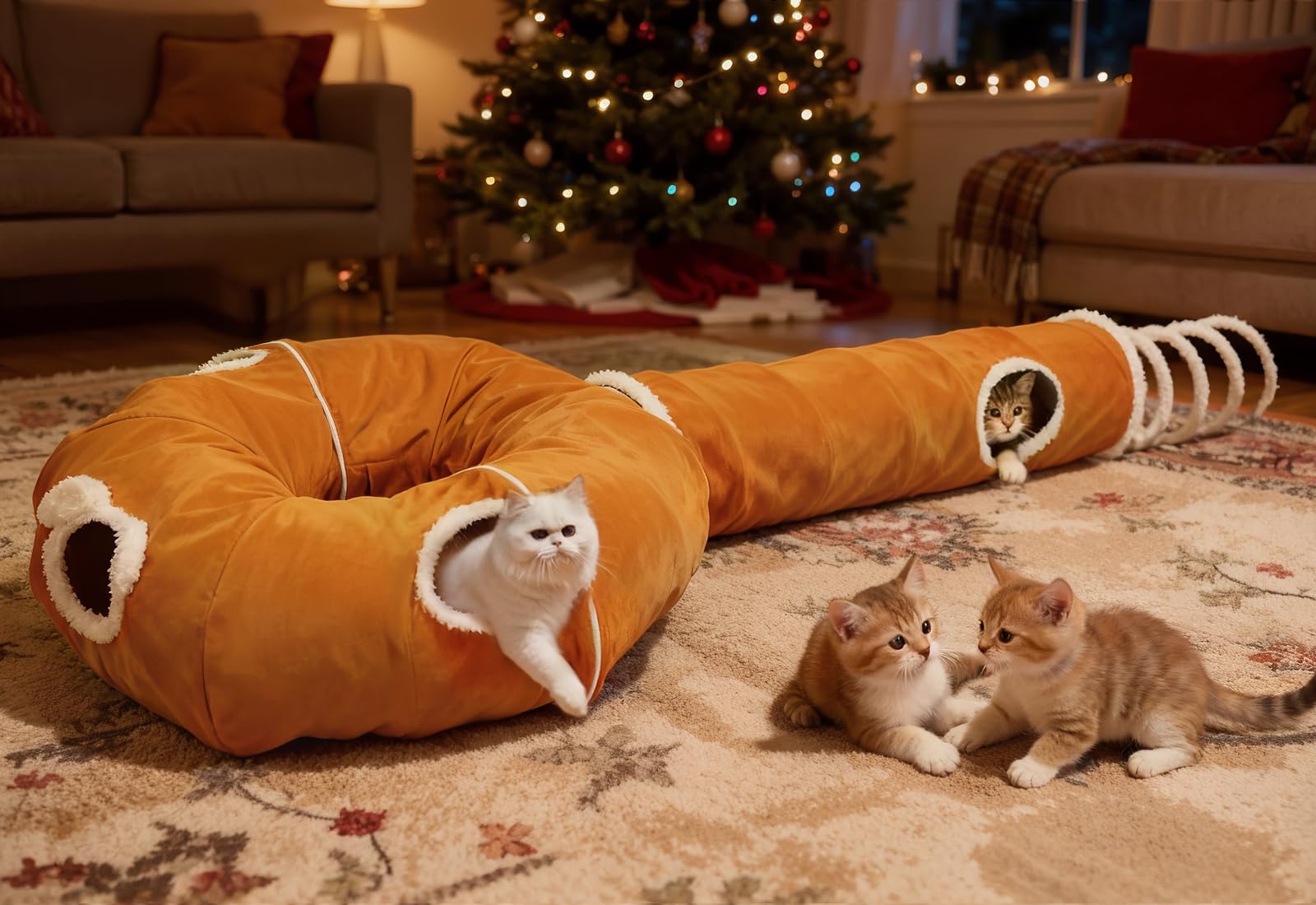 Ownpets Tunnel Lollipop pour chat Marron