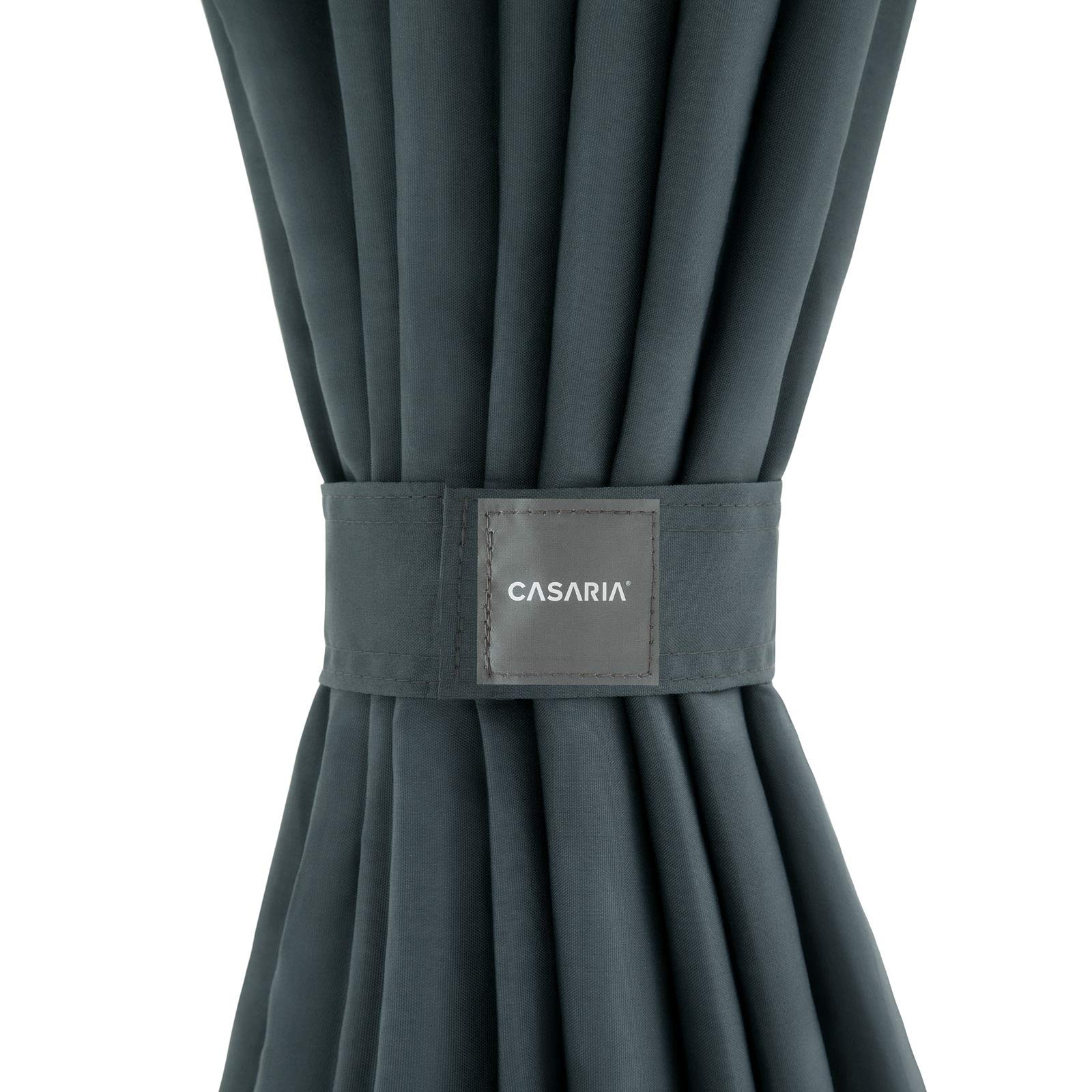 CASARIA® Cenador Topas 3x4m Metal Repelente al Agua UV50+ Paredes Laterales Carpa Jardín Antracita