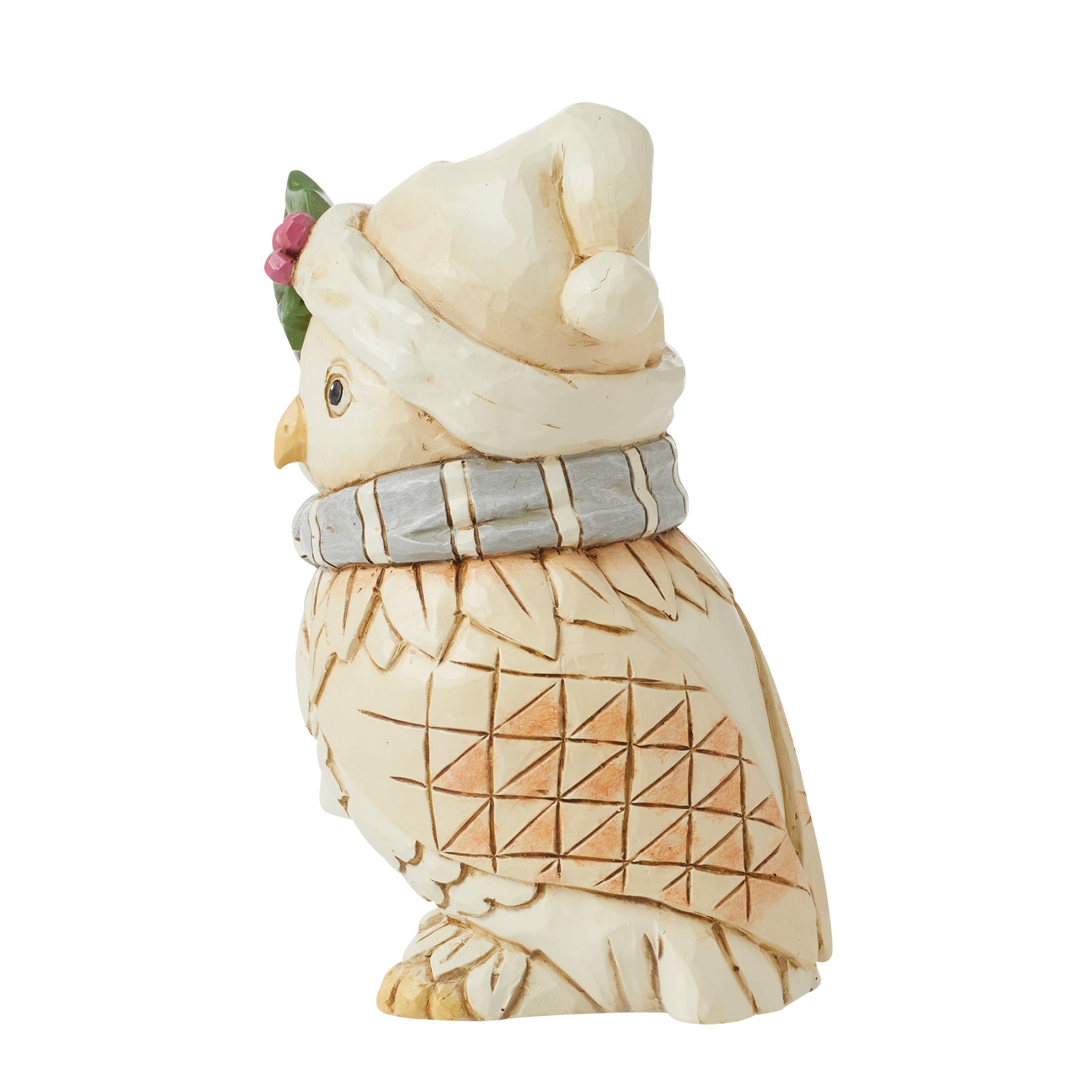 Heartwood Creek by Jim Shore White Woodland Owl with Scarf Figurine