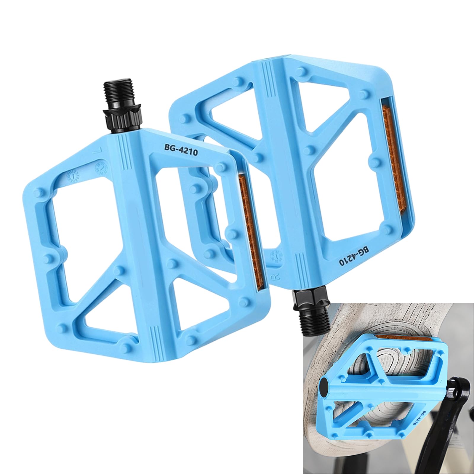 Pedali antiscivolo con cuscinetti durevoli da 2 pacchi Pedali professionali per bici da per mountain bike e ciclismo Cuscinetto sigillato