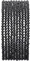 Vista 84 de Cuentas de ónix negro natural redondas de piedra semipreciosa suelta para hacer joyas 8MM 44PCS