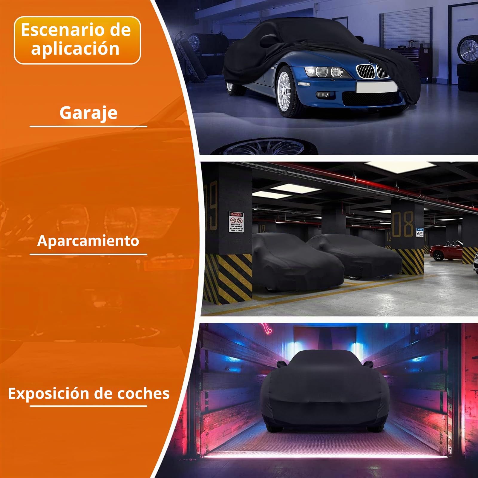 Cubierta para Coche BMW Z3 1996-2002, Interior Elástico, Lona Protectora Resistente al Polvo, Transpirable | Lona protectora para coche, impermeable, transpirable