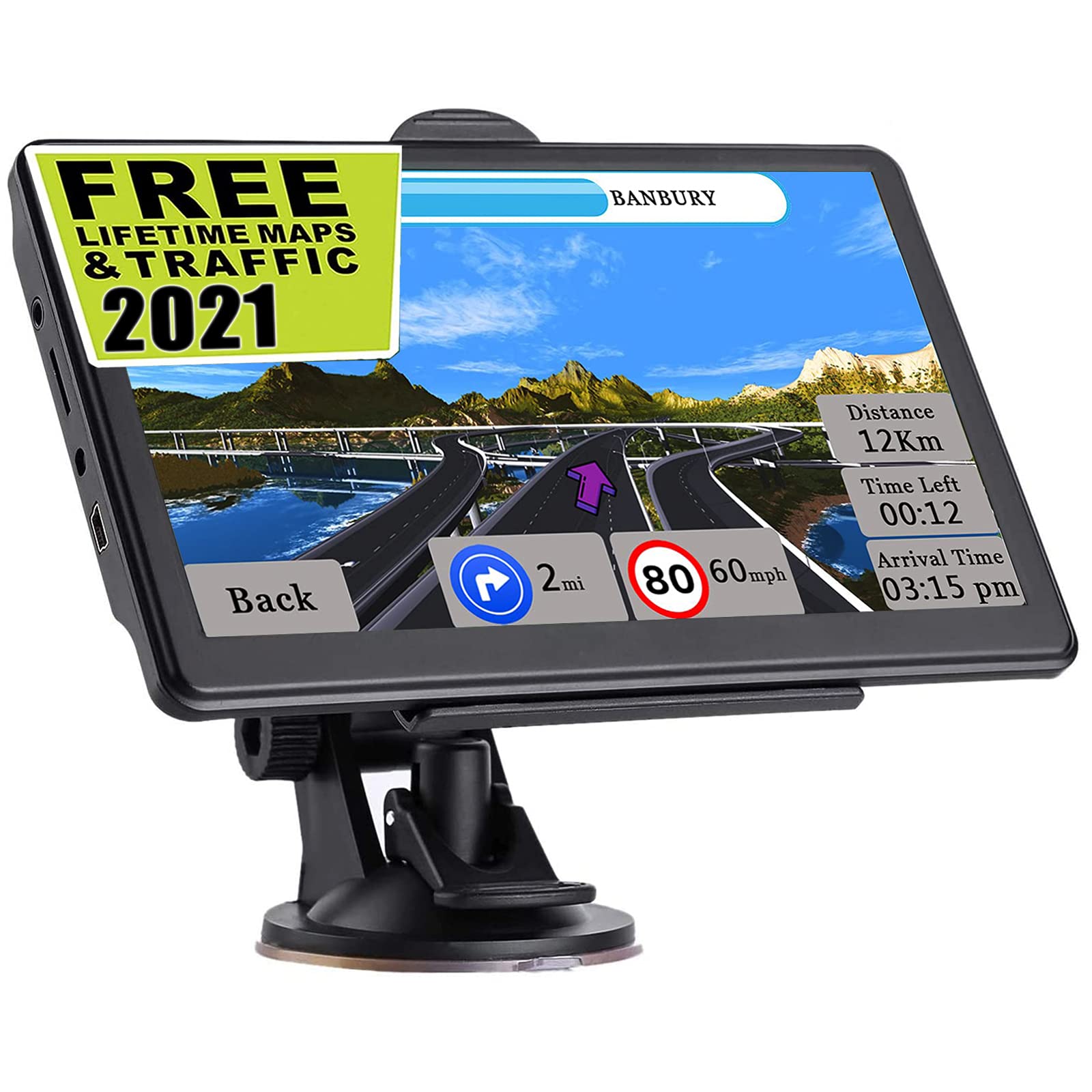 Buy GPS Navigation for Car,Latest 2021 7 inch Touch Screen Car GPS
