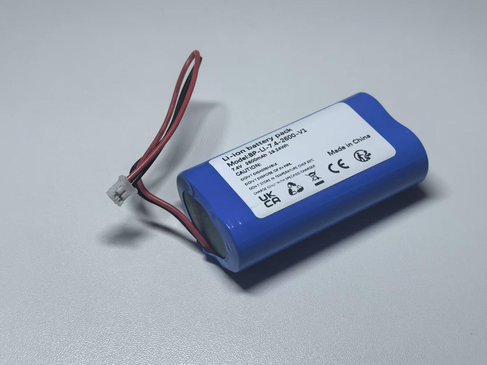 Batteria di ricambio 7,4 V 2600 mAh per sistema di illuminazione a LED portatile Orascoptic Zeon Discovery (sostituisce BP-LI-7.4-2600-V1)