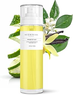 Scentual Fragrances, Ultra-Concentrated Hair & Body Perfume Mist, Long Lasting Women's Fragrance, Gourmand Perfumes for Women, Vegan and Cruelty Free (Mirage of Her)