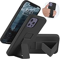 Vista 89 de Funda de silicona con soporte de LAUDTEC compatible con iPhone 7/8/SE, soporte de metal con soporte de pie vertical y horizontal, cubierta flexible