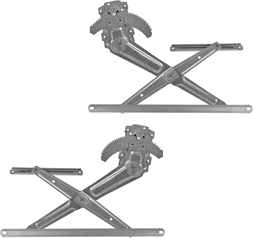 Miniatura 3 de TRQ Juego de elevalunas manual delantero compatible con Toyota 4Runner 1984-1989 Pickup 1984-1988 TO1350116 TO1351116