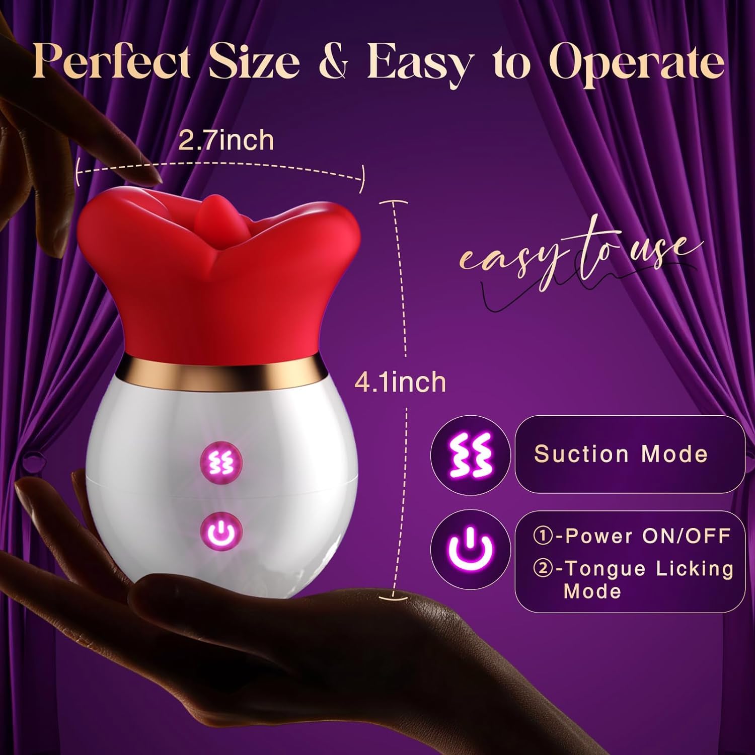 Vibratore Adulto Sesso Giocattoli per Donne - 3IN1 bocca a forma di succhiare vibratore, 10 lingua leccando 3 succhiare capezzoli anale clit succhiatore