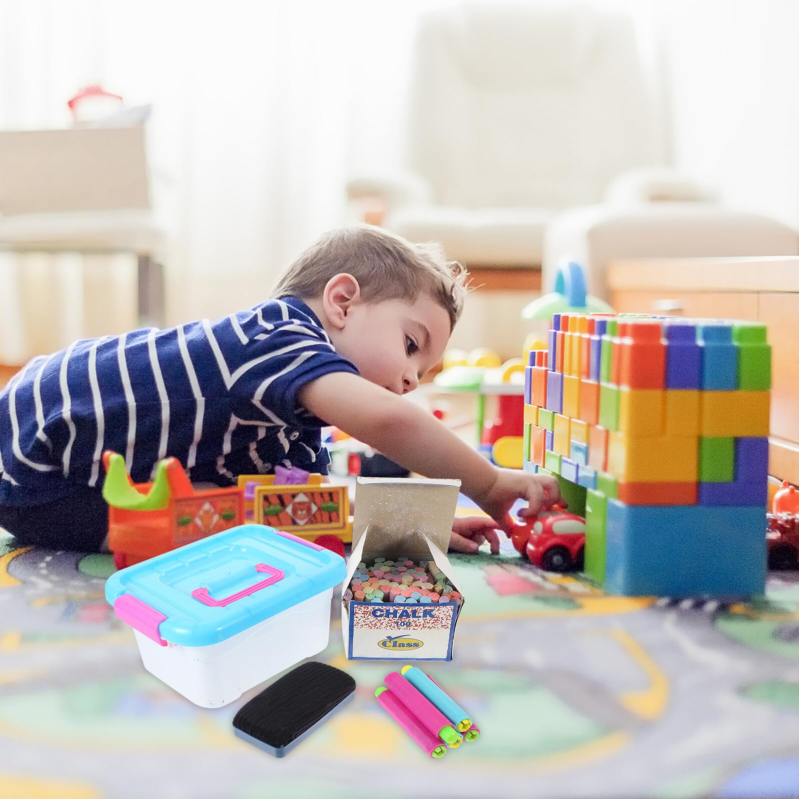 ibasenice Gessetti Colorati con e Gessetti Esagonali Solubili in per Insegnanti Meno Polvere Facile da Sicuri per Domestico e Scolastico Colore Casuale