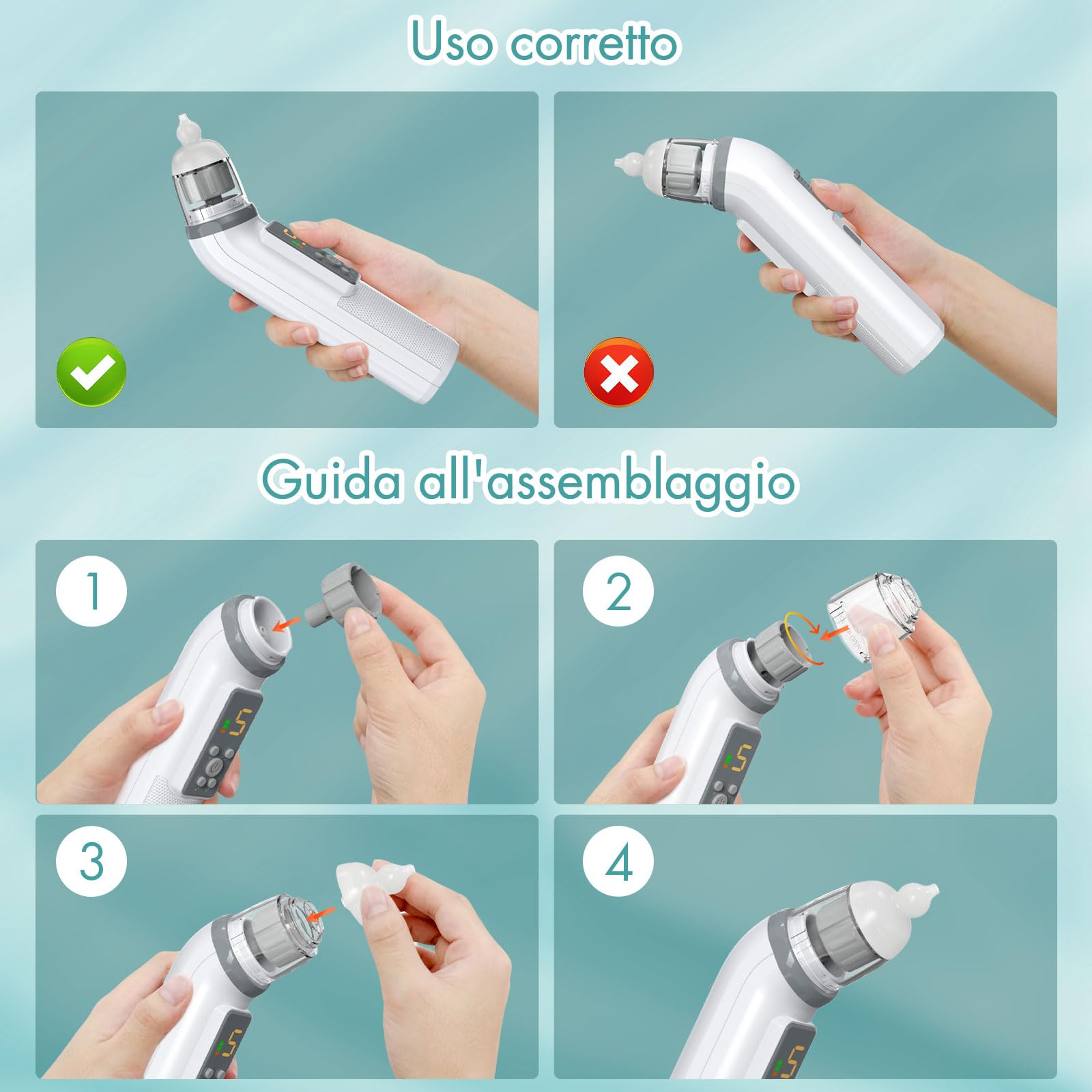 Aspiratore nasale per bambini