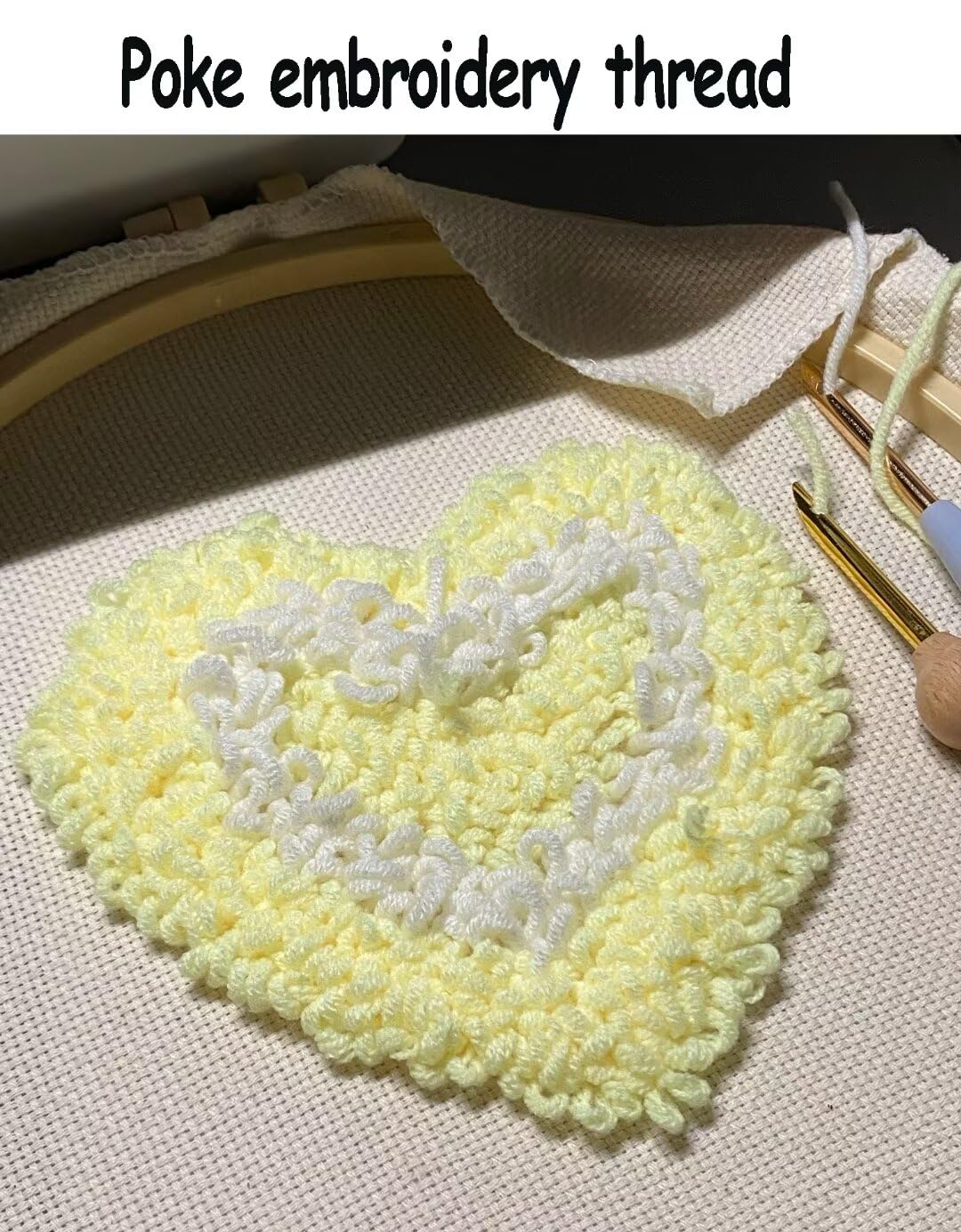 Gomitoli di Lana Set di filati da ricamo Poke professionale, set di filati colorati per tufting/lavoro a maglia a mano/punzonatura, filato tuftato 100% acrilico, filo spesso 3,5 mm, filato per uncine