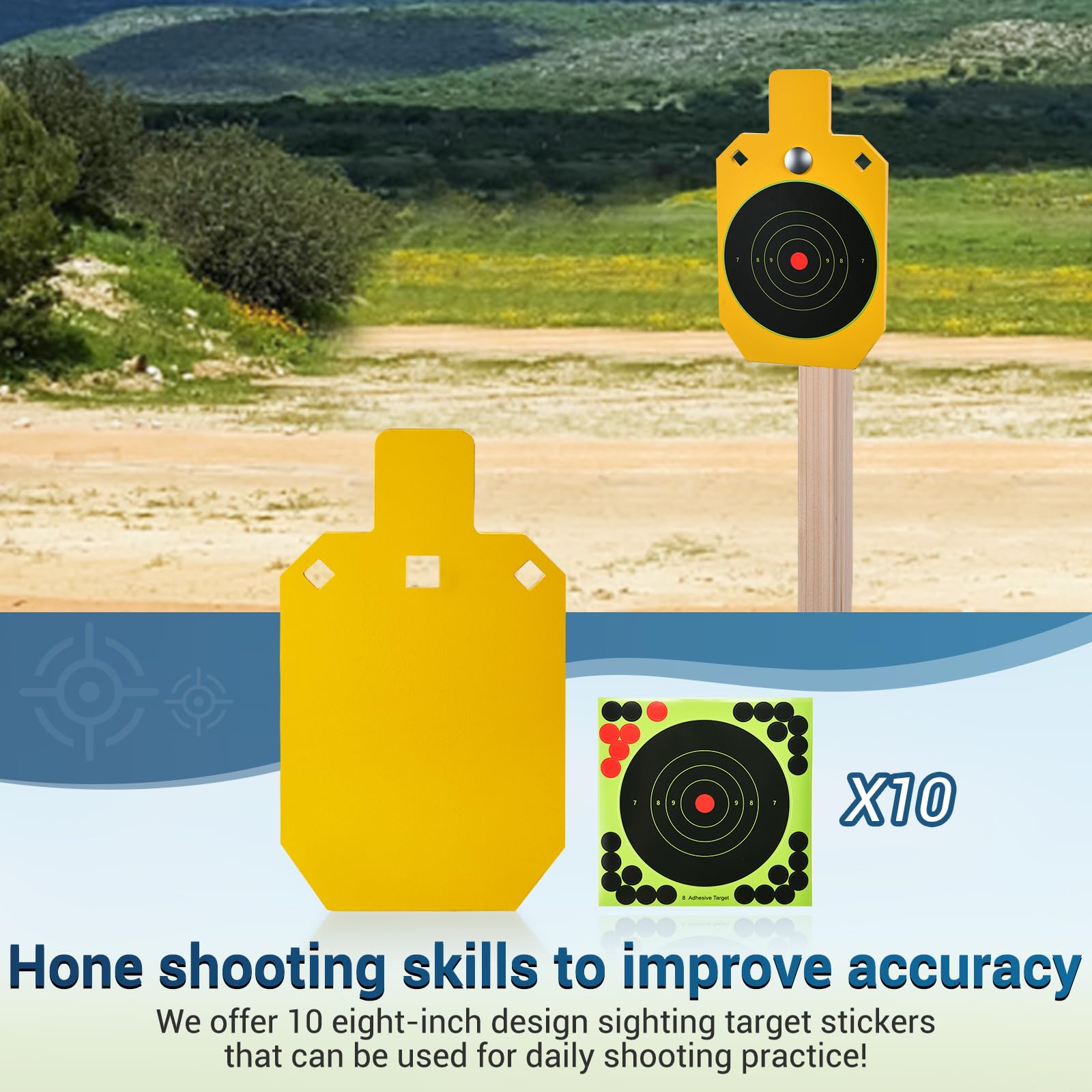 Bow Target AR500 Steel Target System - 63 Inch Adjustable Shooting Stand 1154841 9 thumbnail image