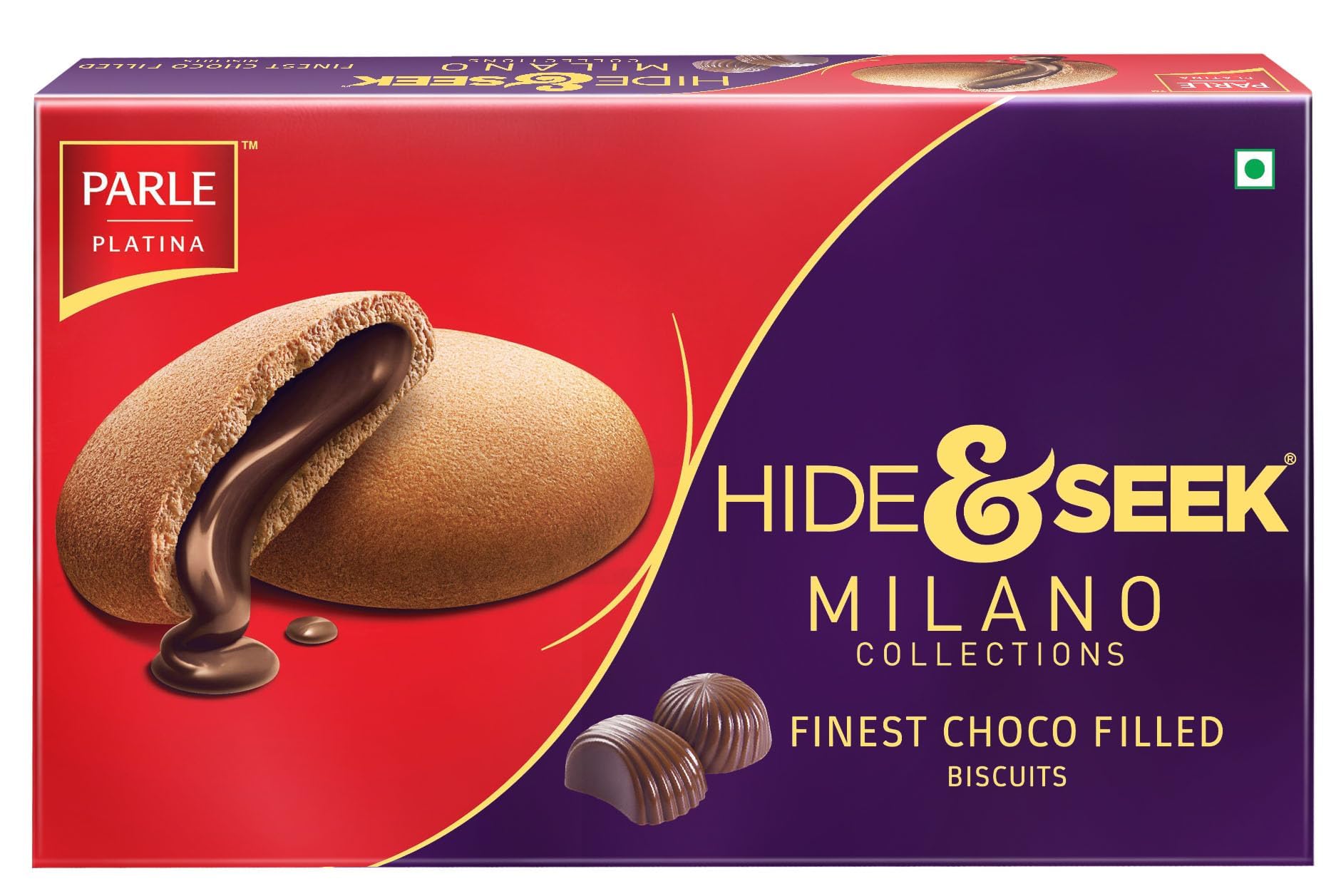 Parle Platina Parle Hide & Seek Milano Center Filled Regular Chocolate 250 G/200 G (Weight May Vary) 4