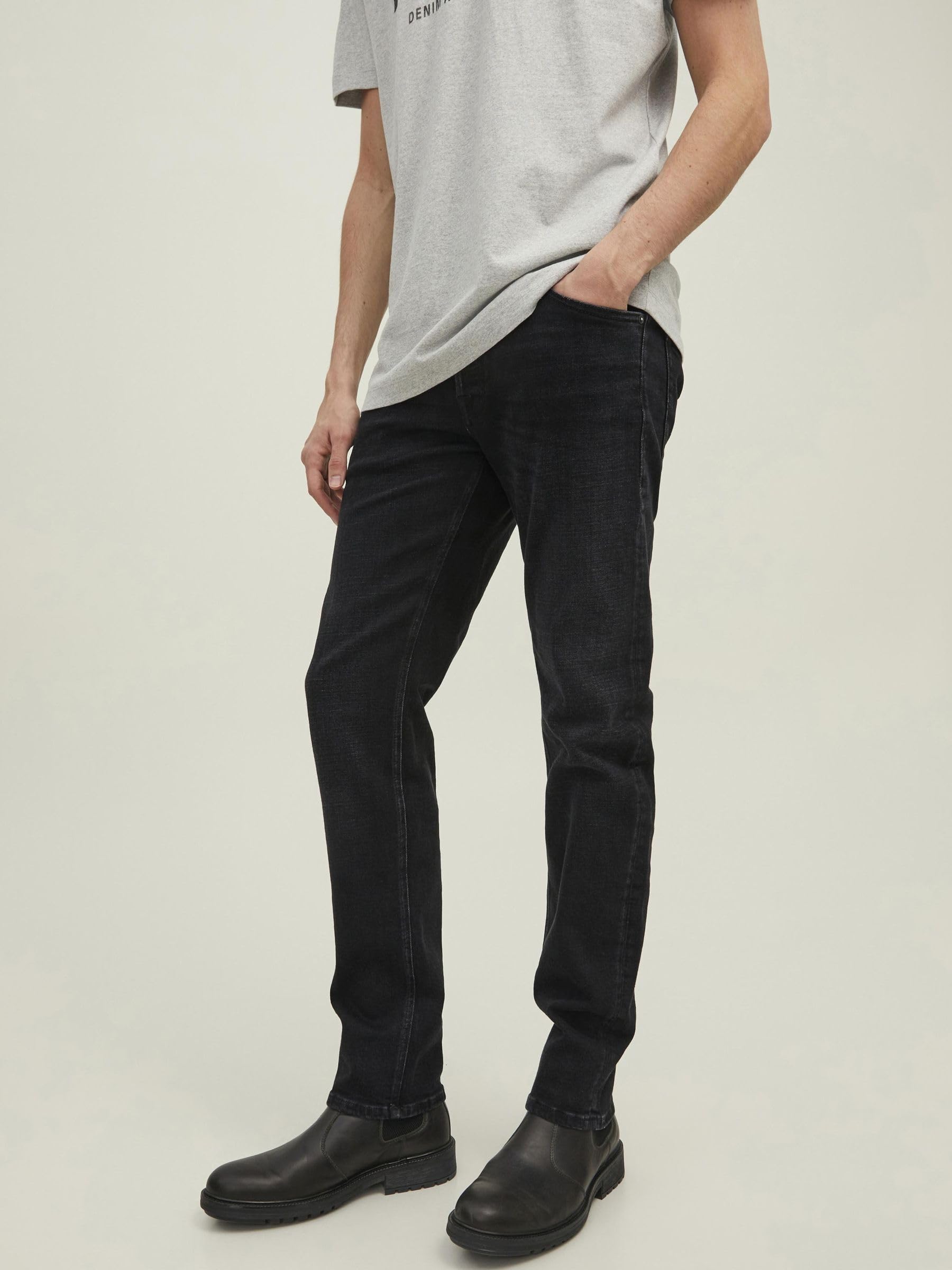Jack & Jones Herren Jeans JJIMIKE JJORIGINAL JOS 111 -Relaxed Fit -Schwarz – Bild 2