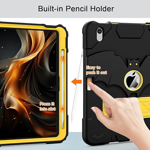 Miniatura 6 de YIMIKOL Funda para iPad de 10 generación para niños de 10.9 pulgadas 2022, delgada y resistente, a prueba de golpes, con soporte integrado para iPad