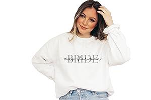 Up2ournecksinfabric - Custom Bride Sweatshirt: The Perfect Wedding Attire