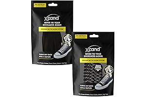 No Tie Shoelaces System with Elastic Laces