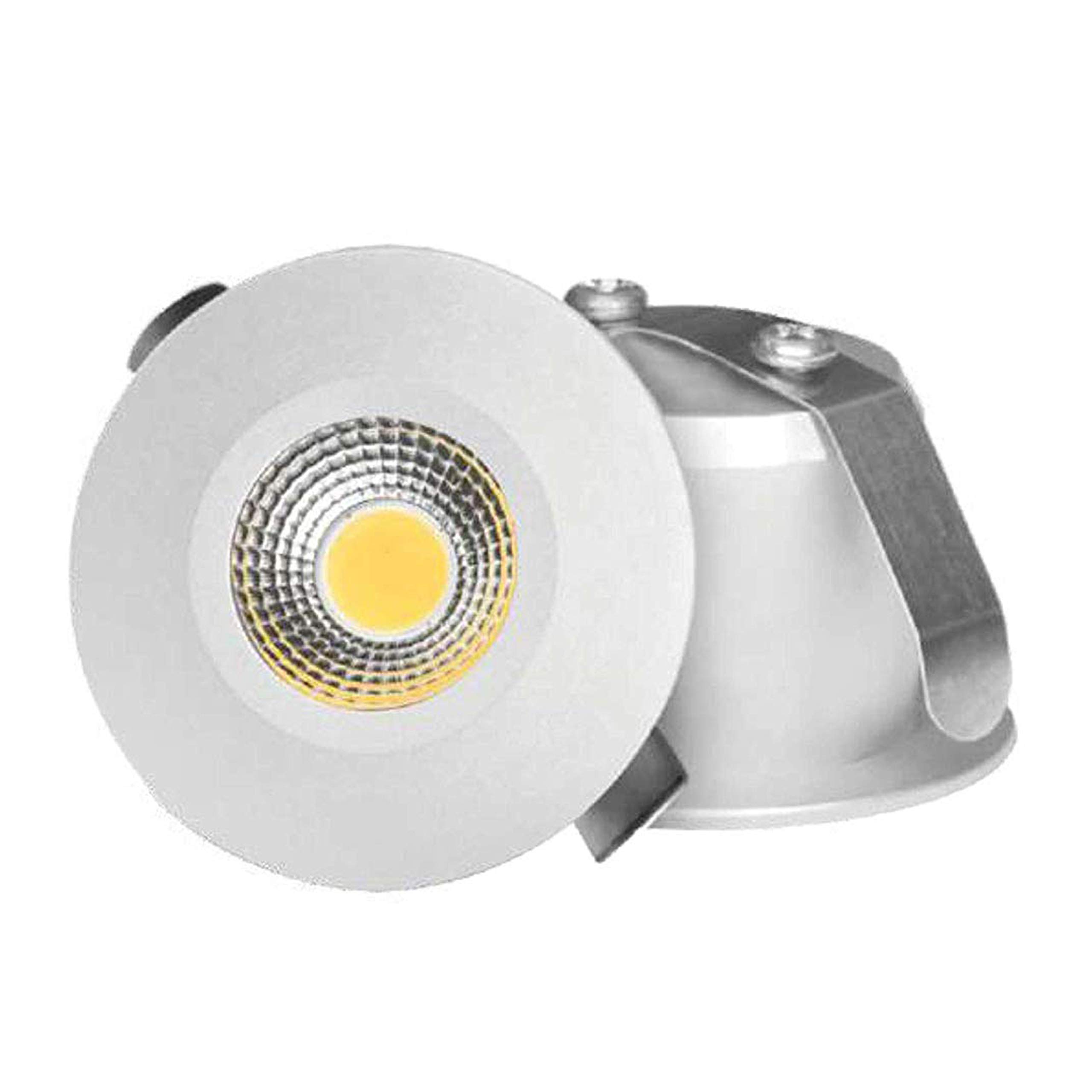 imee Round Shape LED Recessed COB Cabinet Light (3 Watts, Golden Yellow Light, Cut Out: 27 mm) - Pack of 1