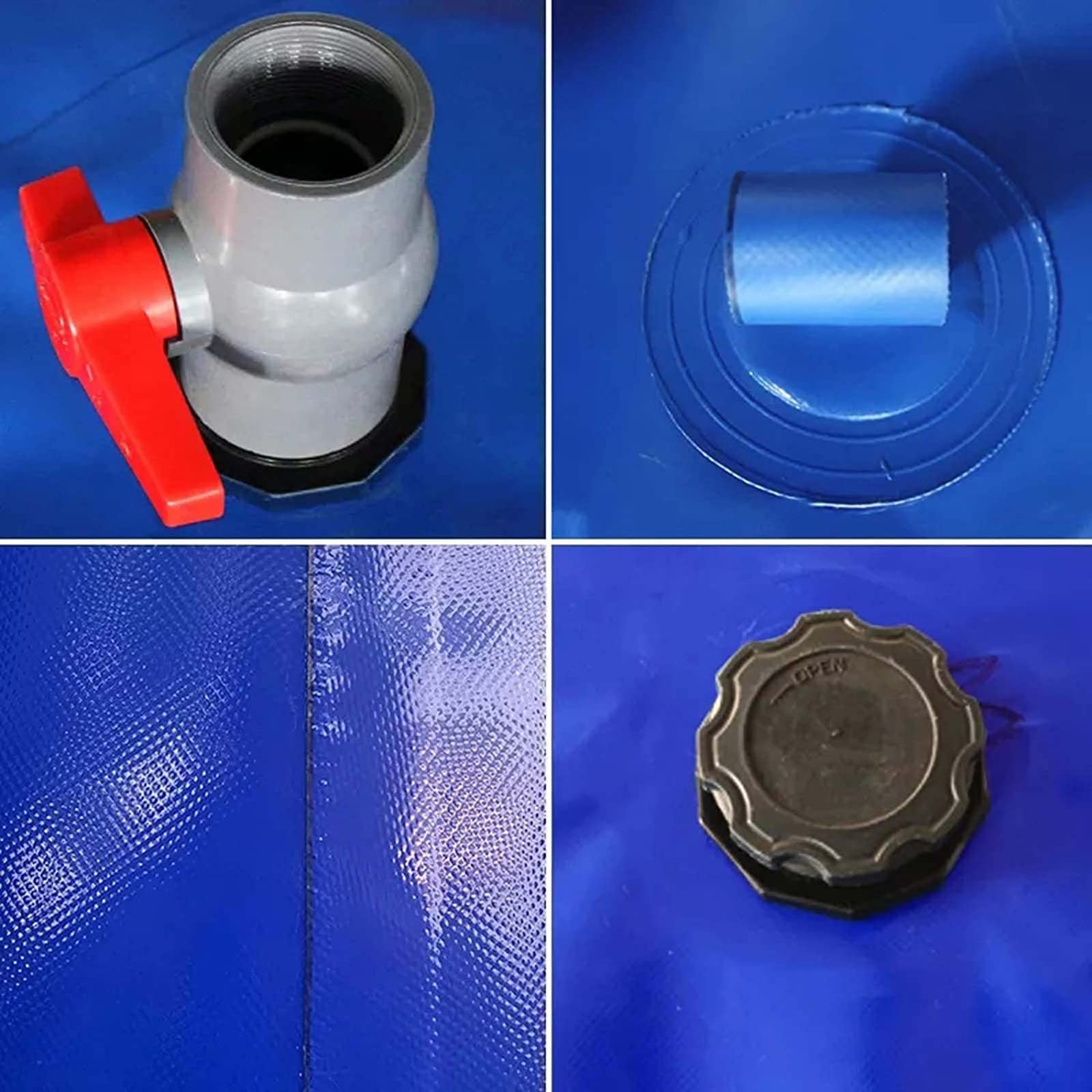 Contenedor de Agua de Bolsa de Agua Blanda de Gran Capacidad, Deposito Agua Flexible Bolsa de Almacenamiento de Agua Plegable, Deposito Agua Lluvia Tanques de Vejiga de Agua