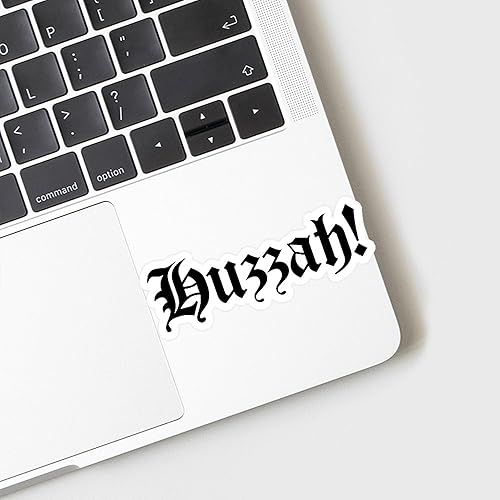 Miniatura 3 de CafePress Huzzah! - Adhesivo troquelado pequeño, 3 x 4 pulgadas, acabado mate