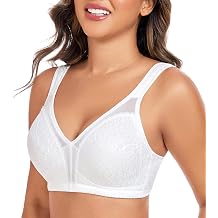 Womens Minimizer Full Coverage Bras Wirefree Large Busts Plus Size Comfort Straps