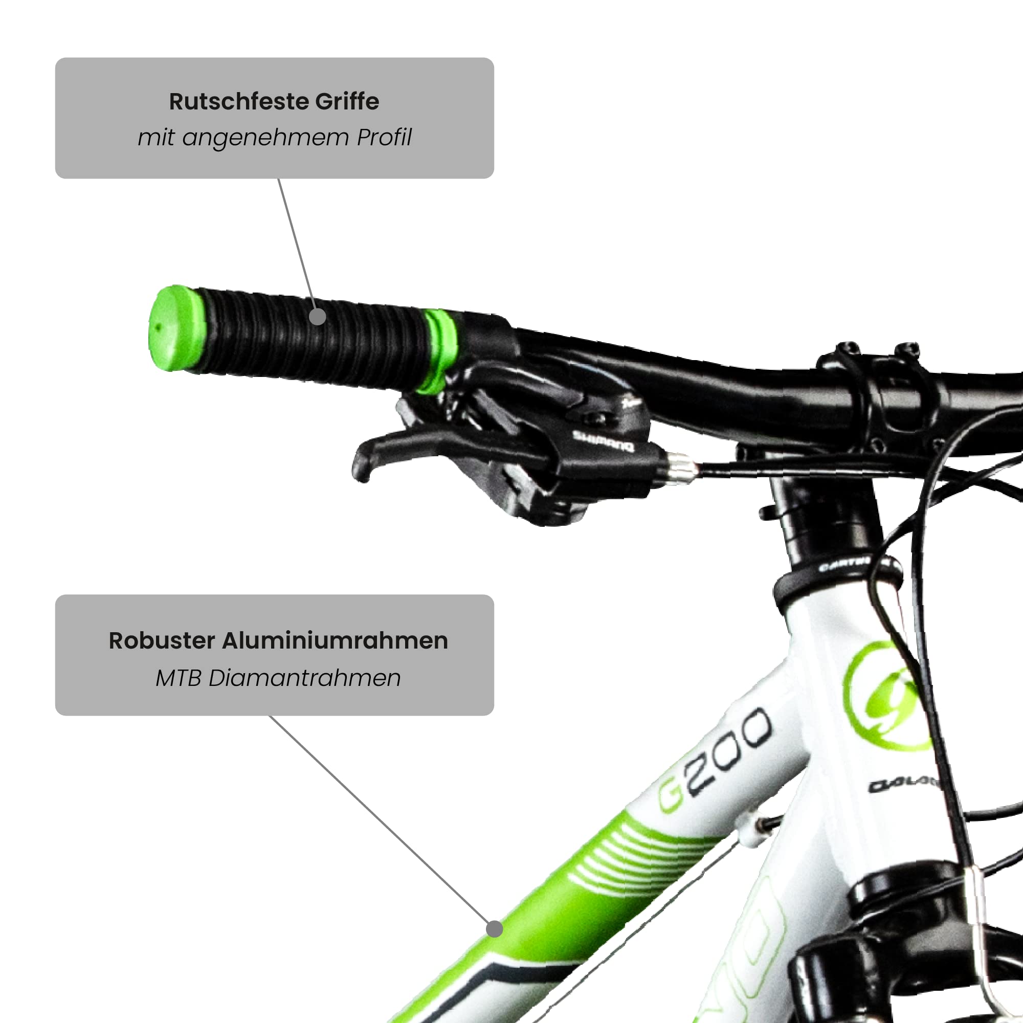 Galano G200 24 Zoll Jugend Fahrrad 21 Gang Mountainbike ab 8 Jahre MTB Hardtail Kinder Fahrrad Mountain Bike für Jungen und Mädchen Jugendfahrrad V-Brakes