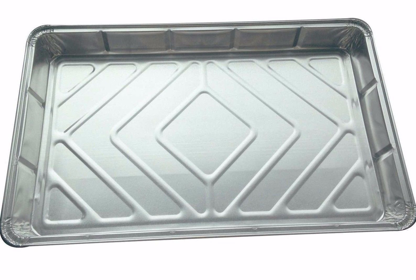 Bakery direct Ltd 6 Large Foil Tray Bake containers Aluminium Recyclable 12 x 8 Includes a Free 21" Disposable Piping Bag!