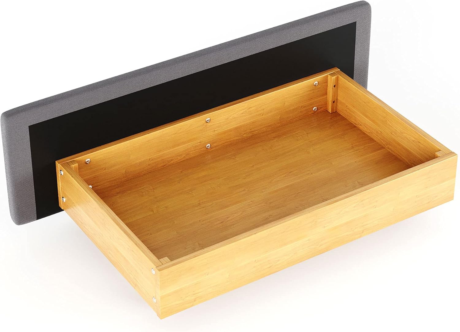 Upholstered Platform Bed, Queen Size Button Tufted Platform Bed Frame with 4 Drawers and Headboard,Wood Slat Support, No Box Spring Needed (Light Gray+Drawers)