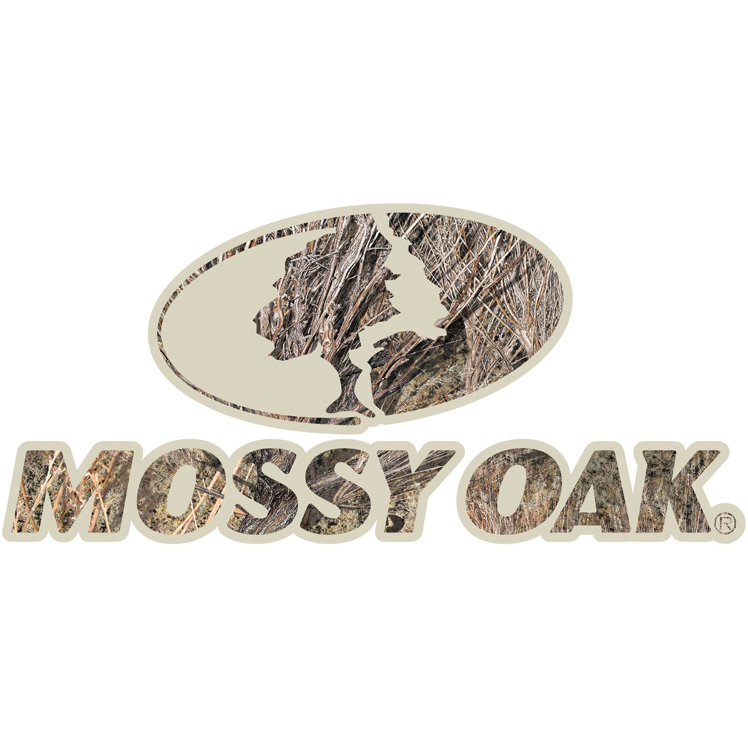 Mossy Oak Graphics Logo Decal, Easy to Install, No-Fade, Cast Vinyl, Brush 13006-BR-L