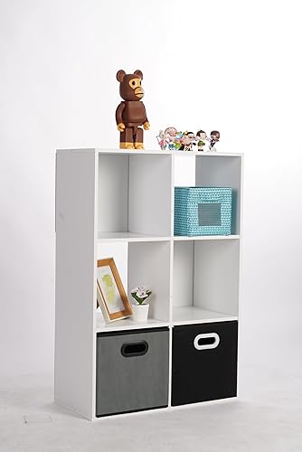 Miniatura 10 de PATHIRA - Cubos organizadores de almacenamiento de madera para comercio electrónico, estantería cuadrada modular, compartimentos de estantes de