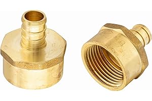 EFIELD Barb Crimp Pex 3/4 Inch X 1 Inch Female NPT Adapter
