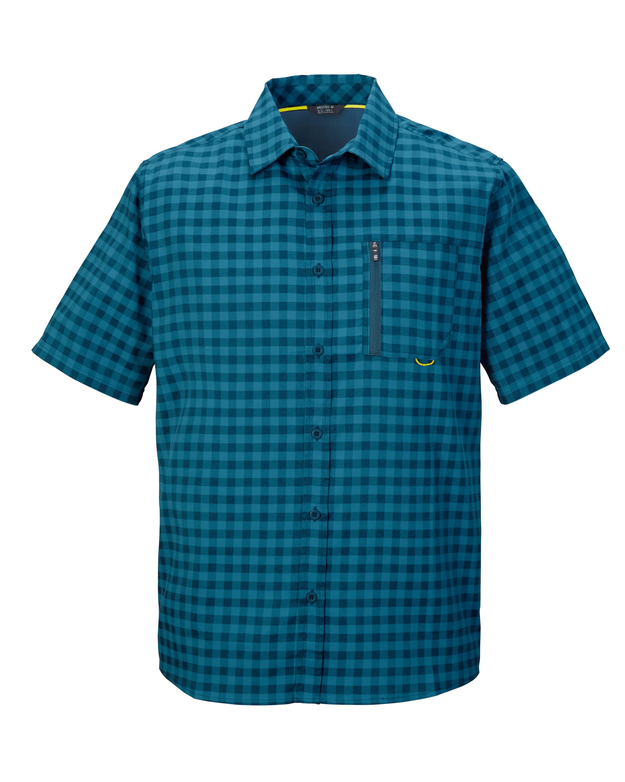 killtec Herren Funktionshemd/Hemd Kurzarm/Outdoorhemd KOS 44 MN WVN SHRT
